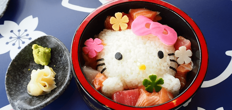 Hello Kitty「攻佔」築地·山貴水產 連海鮮丼都變萌了！
