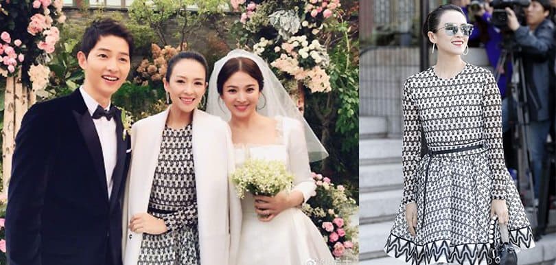 【雙宋結婚】章子怡低調搶鏡 黑白造型仙氣十足