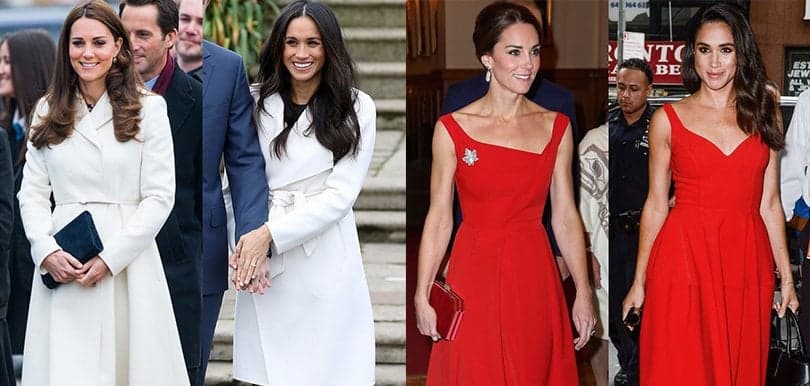 王妃穿搭神同步！10張相告訴你凱特王妃和Meghan Markle是Style Twins