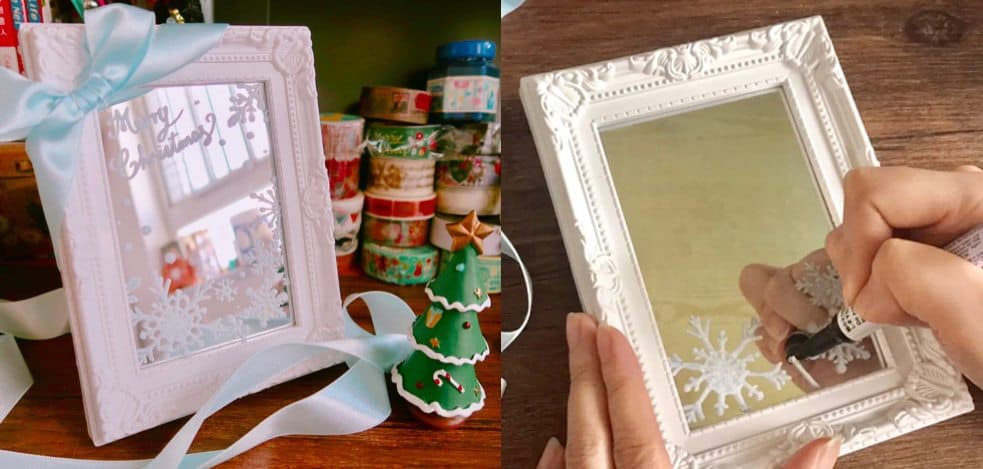 5分鐘節日裝飾DIY 自製Snowflake Mirror 冬日雪花鏡
