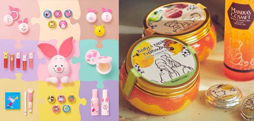 超可愛Winnie The Pooh角色包裝！小熊維尼最新妝品＋護膚品集合