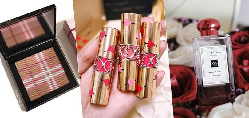 買給自己的情人節化妝品！愛心唇膏、粉紅格紋胭脂...