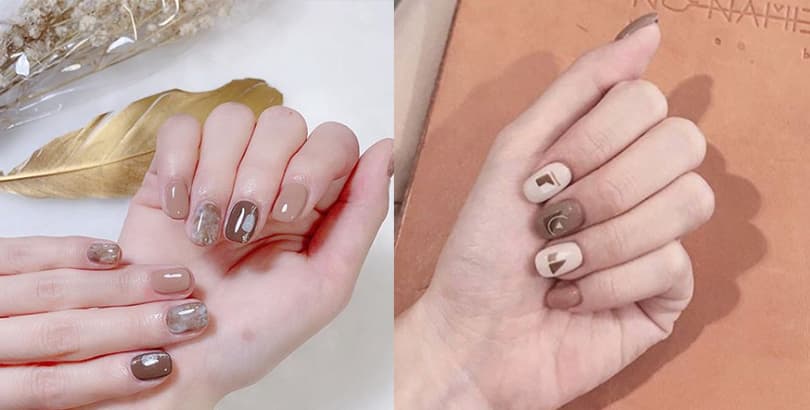 散發溫柔氣質！這個秋天換上醇美的「奶茶系」美甲｜美甲