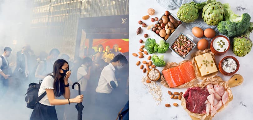 催淚煙避不了！認識3種營養素舒緩接觸TG後不適
