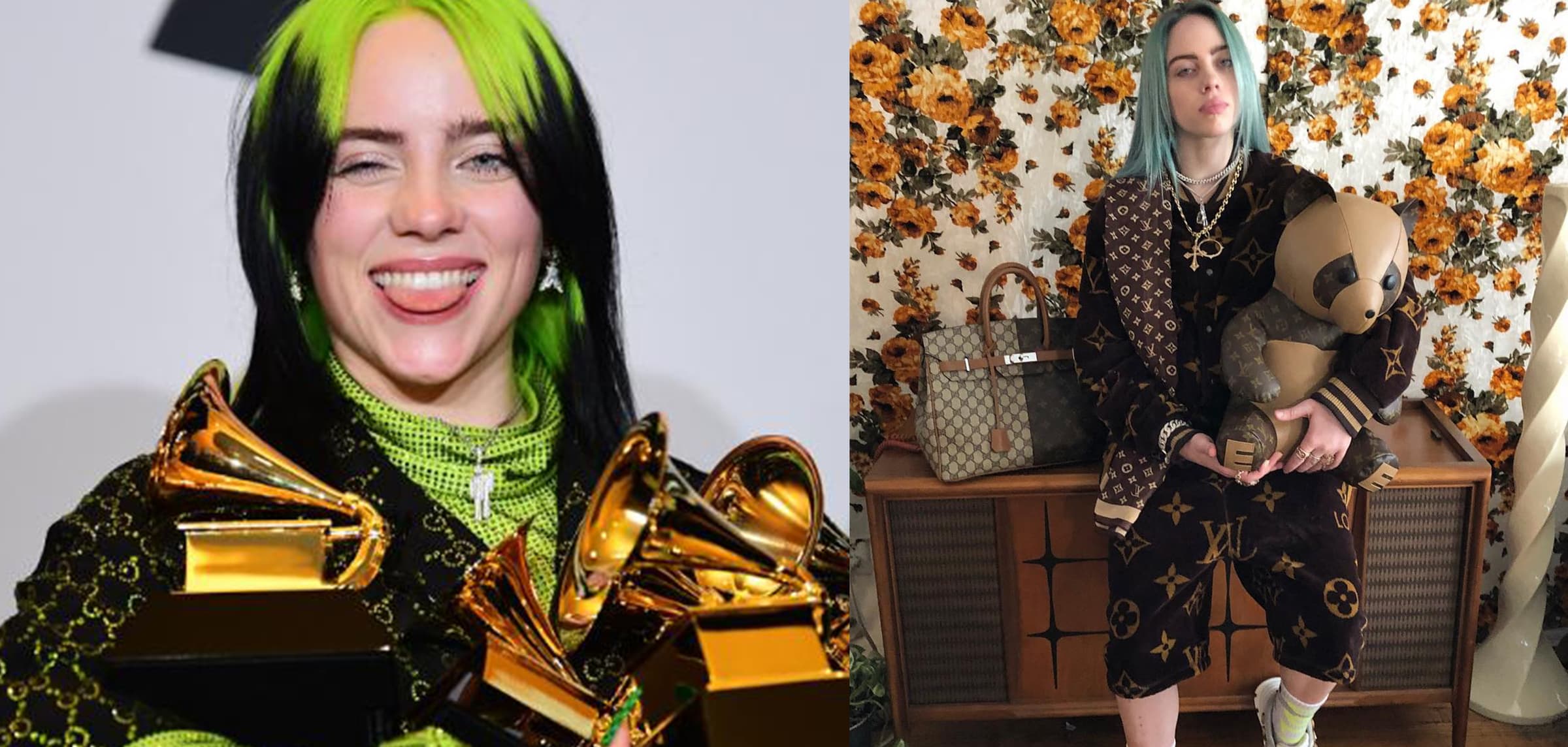 Billie Eilish 稱霸格林美獎！有怪物新人之稱的她竟然喜歡穿山寨名牌？