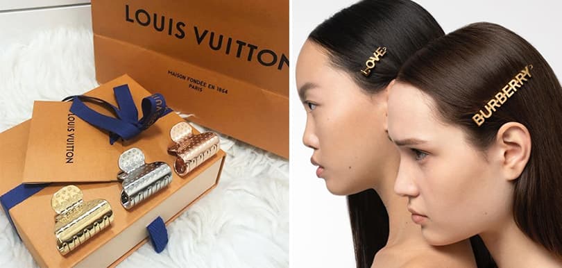 奢華髮飾崛起？Louis Vuitton鯊魚夾 x Burberry 復古髮夾