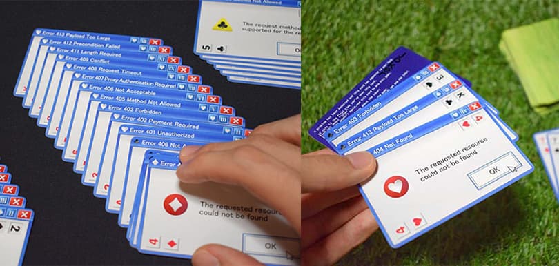 令人玩到躁底的啤牌！Error Playing Cards經典還原Windows 錯誤視窗