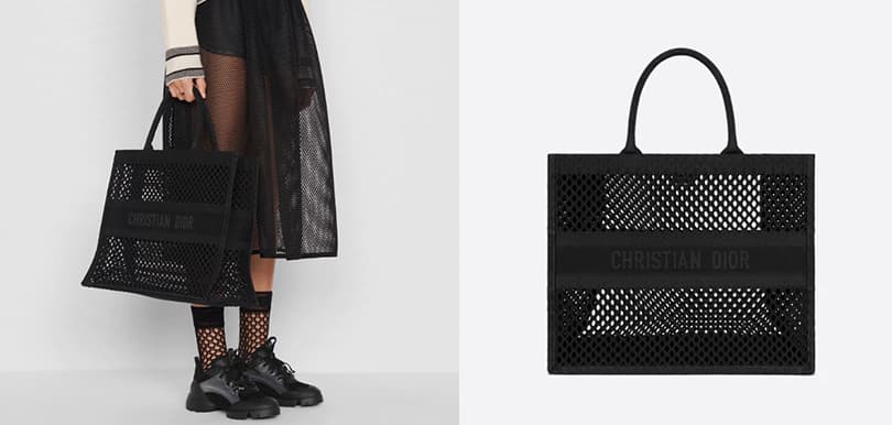 「破洞」比原版更貴？輕巧版網眼設計Dior Book Tote