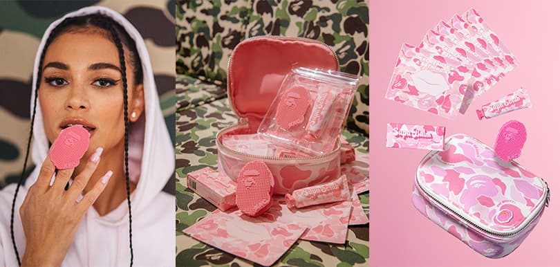引來美妝Blogger瘋搶！A Bathing Ape 與 KNC Beauty 聯乘推出夢幻粉紅迷彩唇部產品