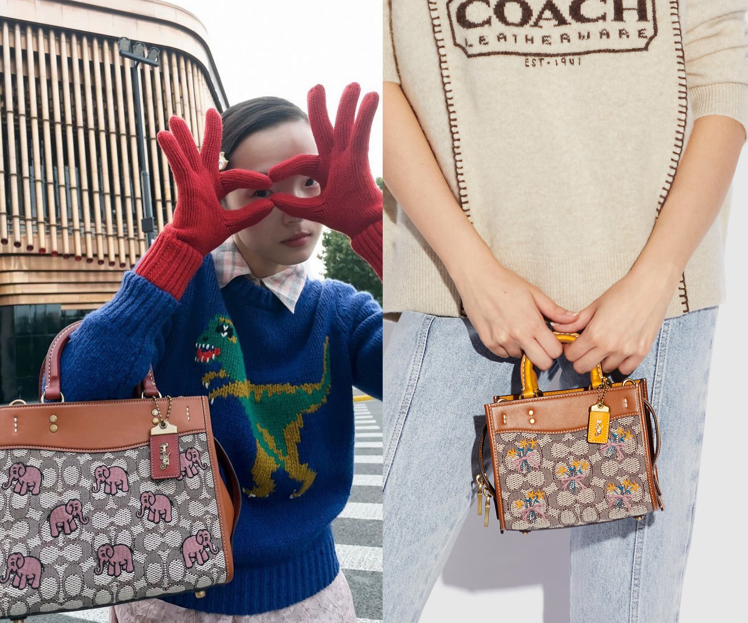 COACH 手袋2021秋冬系列搶先看！時尚又俏皮的刺繡動物圖案