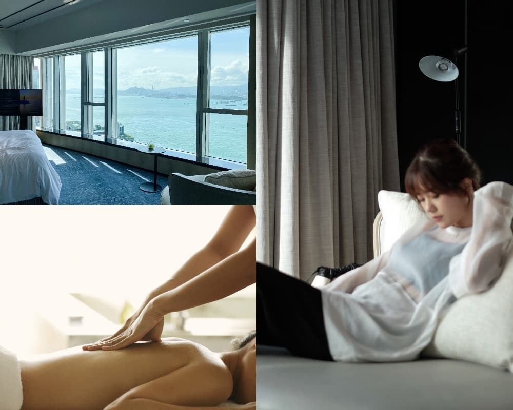 【#sheGO】SPA推介｜四季酒店Staycation：120分鐘全身去角質按摩、瑜伽課程｜豪華海景套房＋米芝蓮龍景軒晚餐
