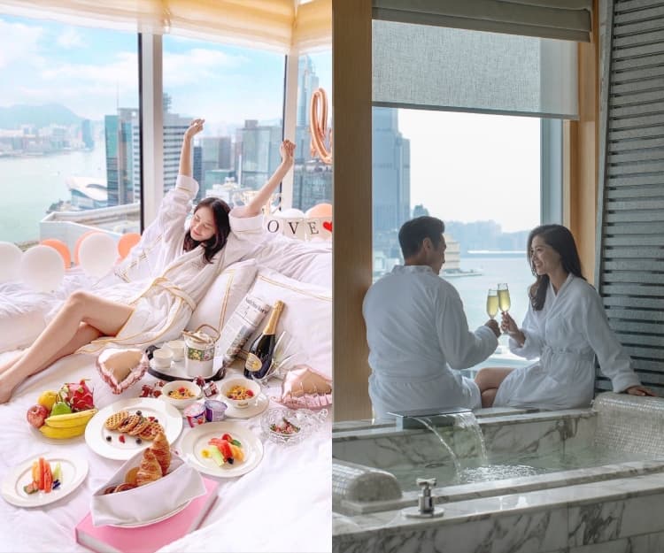 【情人節Staycation 2023】情侶必住酒店連餐飲推介 打卡主題住宿、盡享維港海景、送玫瑰花束