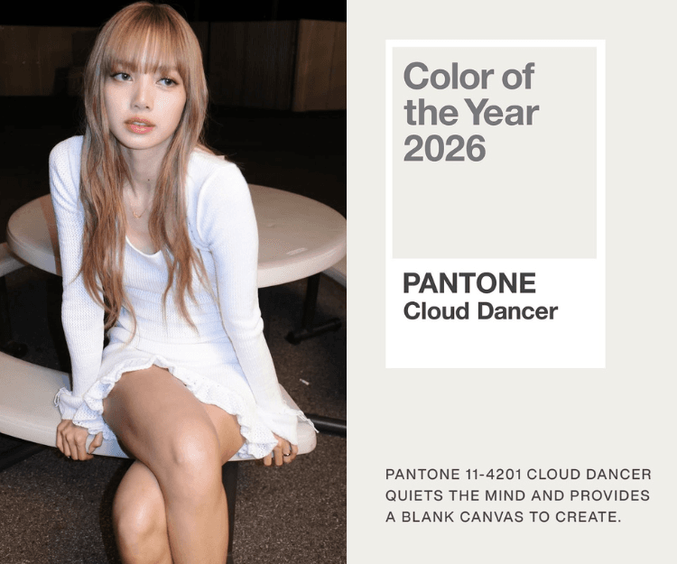 Pantone 2026年度代表色「雲舞白」怎麼穿才顯瘦又時尚？參考4大技巧+韓星示範 全白也能穿出高瘦比例！