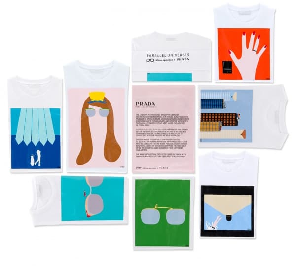 Prada 平行時空graphic tee
