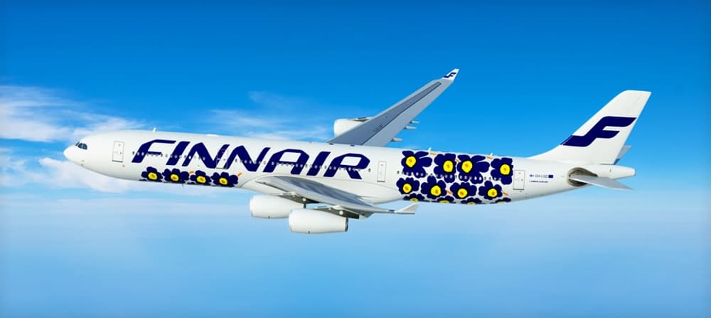 Finnair X Marimekko 花俏航機