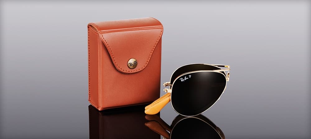 Ray-Ban 22k 黃金摺鏡