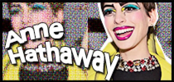 Anne Hathaway 的pop art 妝
