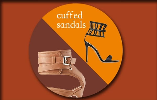 2013 春夏100 鞋 – cuffed / lace-up sandals