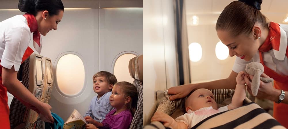 Etihad Airways 提供機上保姆服務