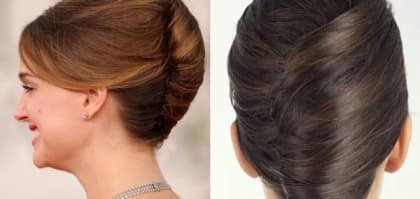5 分鐘梳好無縫French twist