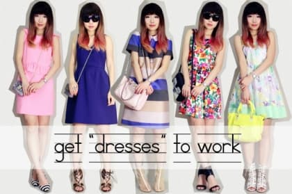 get dresses to work