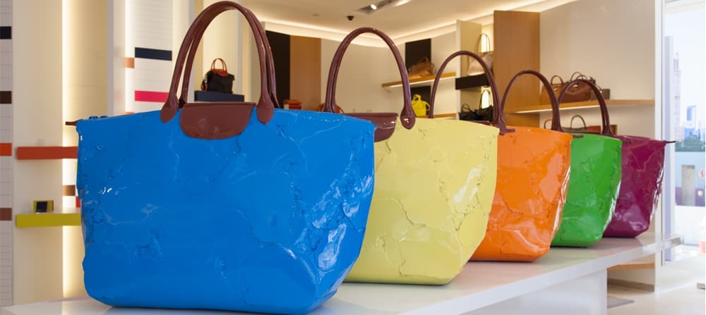 當Longchamp 摺疊袋成了雕塑