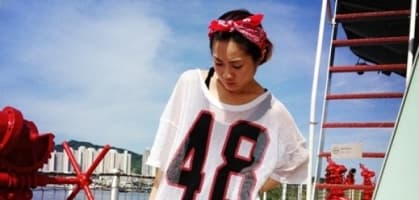 韓國街頭流行趨勢．穿數字TEE學做性感韓妹
