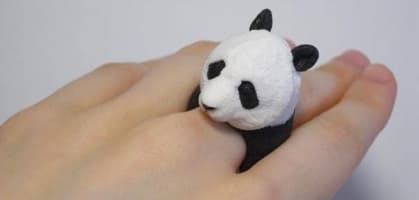 超級萌戒指！讓小動物擁抱你的手