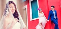 黃婉曼的意式浪漫婚照