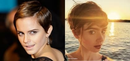 短髮美才是真美女﹗<br>Lily Collins X Emma Watson<br>短髮比拼