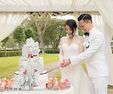 胡杏兒的出嫁「藍」鞋子!