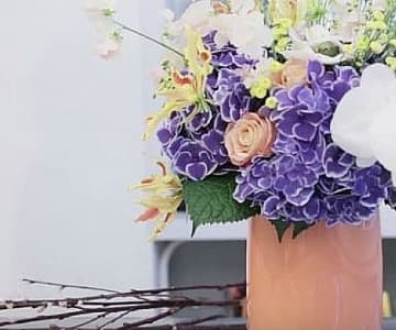 【2分鐘花藝教學】 <br> 告別俗氣 典雅清新的新年花束