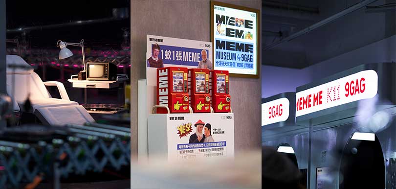 K11 Art Mall x 9GAG 全球首個MEME實體展 情景自拍機+抽meme版Yes!Card+個性化紋身水印